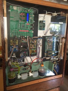 The Backglass of the "Create Life" Pinball Machine.